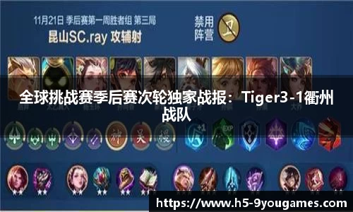 全球挑战赛季后赛次轮独家战报：Tiger3-1衢州战队